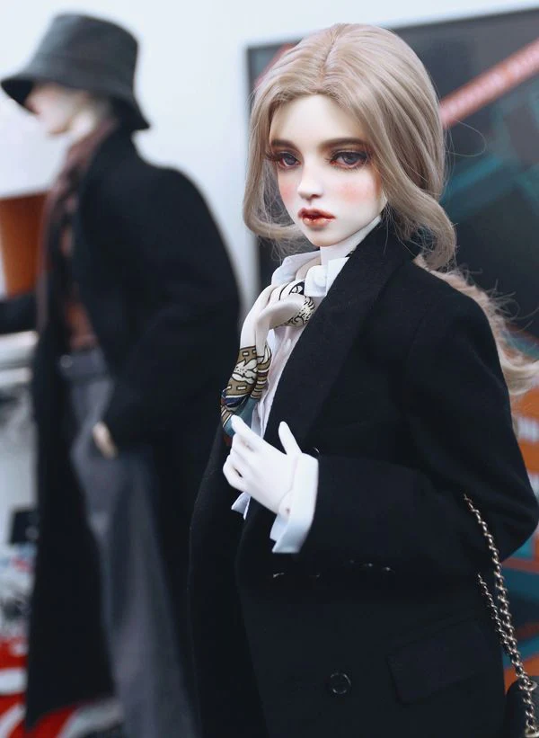 Overfit Coat-Double Breasted 58cm,64cm: Black [Limited time] | Preorder | OUTFIT - Image 5