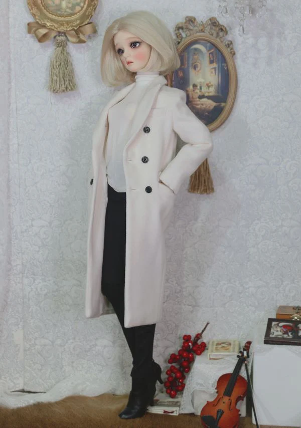 Overfit Coat-Double Breasted 58cm,64cm: Black [Limited time] | Preorder | OUTFIT - Image 8