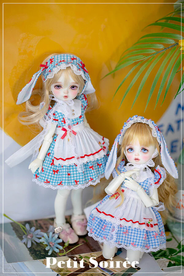 Petit Rabbit Dress (for USD):Blue (Red ribbon) | Preorder | OUTFIT - Image 5