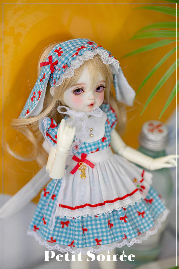 Petit Rabbit Dress (for USD):Blue (Red ribbon) | Preorder | OUTFIT - Image 7
