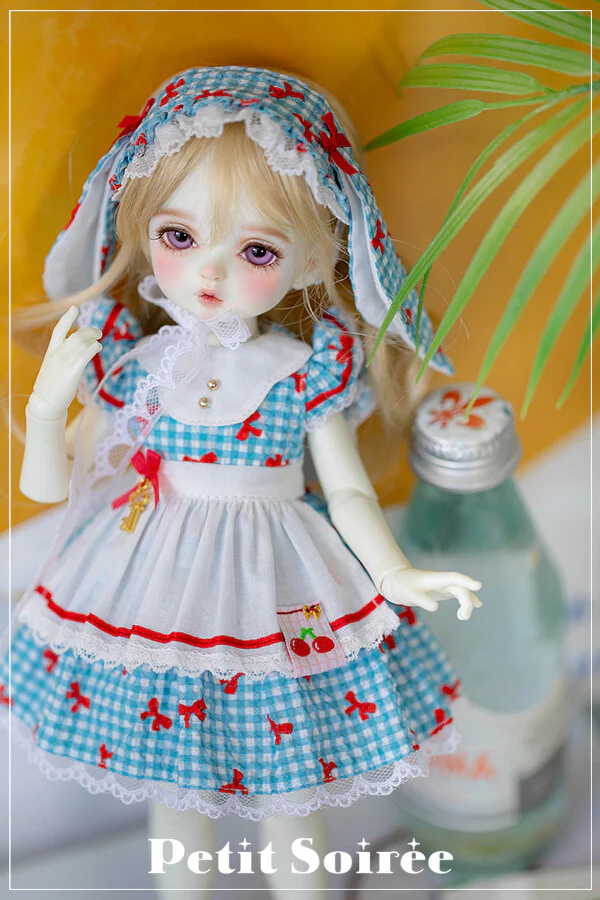 Petit Rabbit Dress (for USD):Blue (Red ribbon) | Preorder | OUTFIT - Image 8