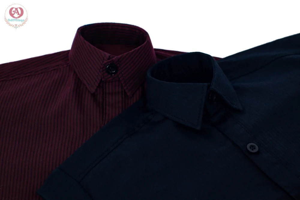 Pinstriped shirt［75］-Burgundy | Preorder | OUTFIT - Image 10
