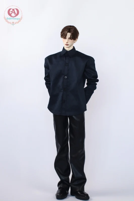 Pinstriped shirt［75］-Dark Blue | Preorder | OUTFIT - Image 7