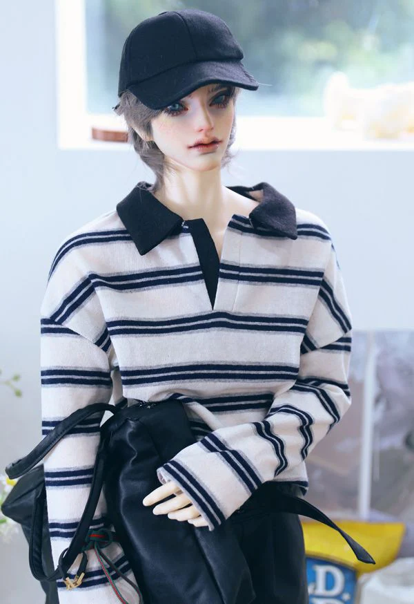 Polo Rugby T Black Stripe: 70cm | Preorder | OUTFIT - Image 2