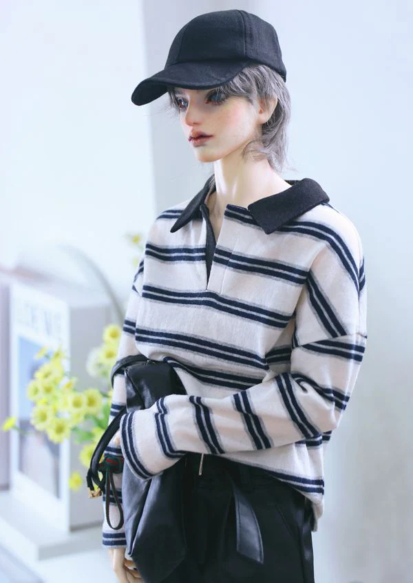 Polo Rugby T Black Stripe: 70cm | Preorder | OUTFIT - Image 3