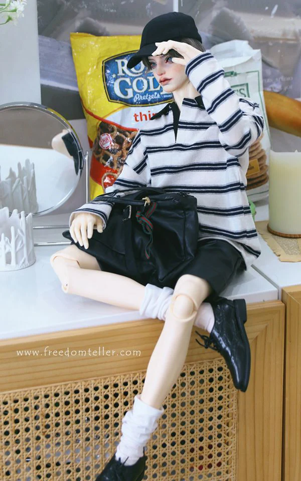 Polo Rugby T Black Stripe: 70cm | Preorder | OUTFIT - Image 5