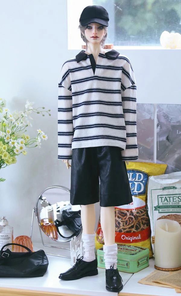 Polo Rugby T Black Stripe: 70cm | Preorder | OUTFIT - Image 7