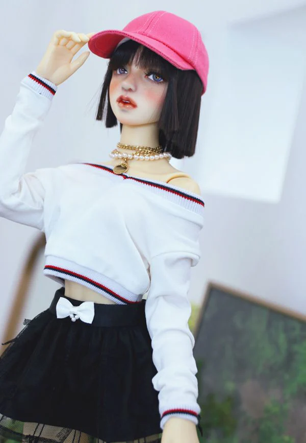 Preppy V-Top (Cropped) Ivory: 58cm&64cm | Preorder | OUTFIT - Image 3