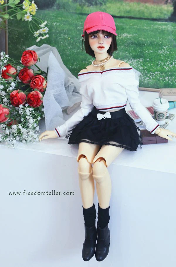 Preppy V-Top (Cropped) Ivory: 58cm&64cm | Preorder | OUTFIT - Image 4