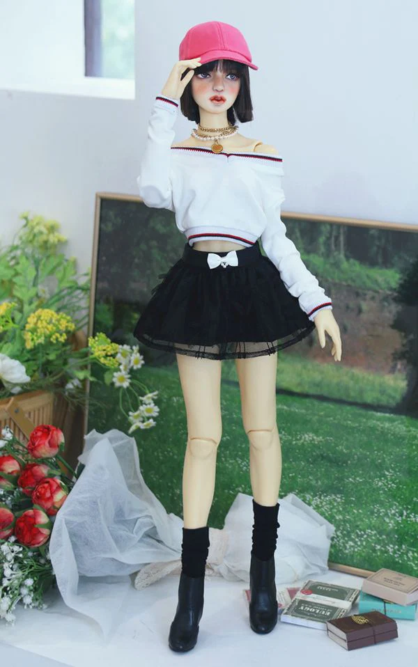 Preppy V-Top (Cropped) Ivory: 58cm&64cm | Preorder | OUTFIT - Image 5