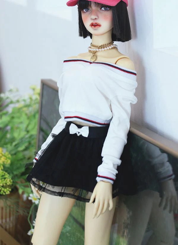 Ribbony (Sha Skirt) Black: 58cm&64cm | Preorder | OUTFIT - Image 2