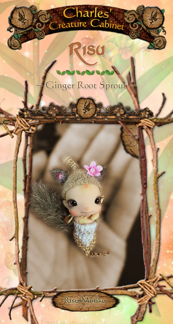 Risu Moriko ~ GingerRoot Sprout Grub 4,5cm ~ "Exclusive 10LE" Micro BJD [Limited Quantity] | Preorder | DOLL - Image 2