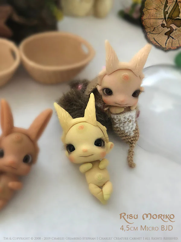 Risu Moriko ~ GingerRoot Sprout Grub 4,5cm ~ "Exclusive 10LE" Micro BJD [Limited Quantity] | Preorder | DOLL - Image 4