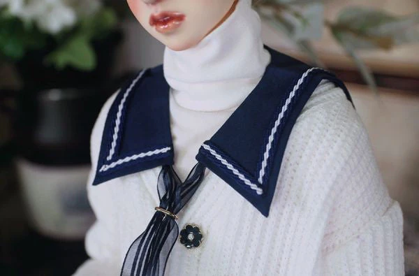 Sailor Collar Set -White/ 60cm | Preorder | OUTFIT - Image 9