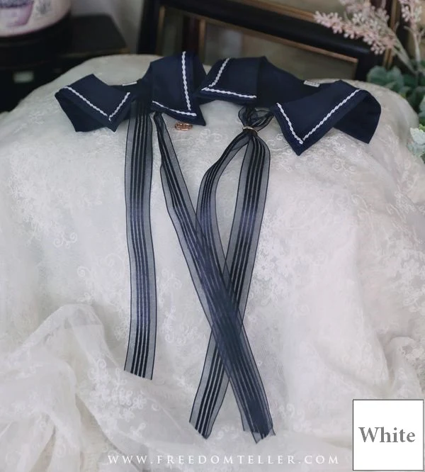 Sailor Collar Set -White/ 65cm | Preorder | OUTFIT - Image 6