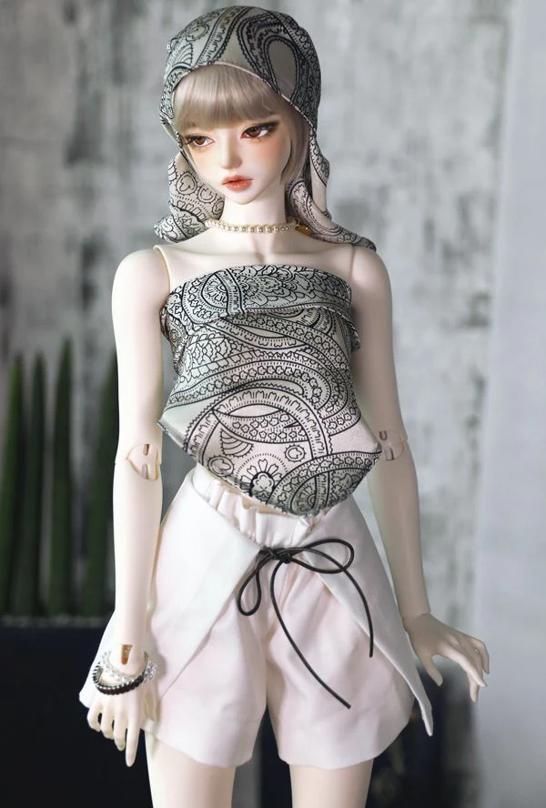Shorts (w/wrap skirt) Lemon White: 58cm&64cm [Limited quantity] | PREORDER | OUTFIT - Image 2