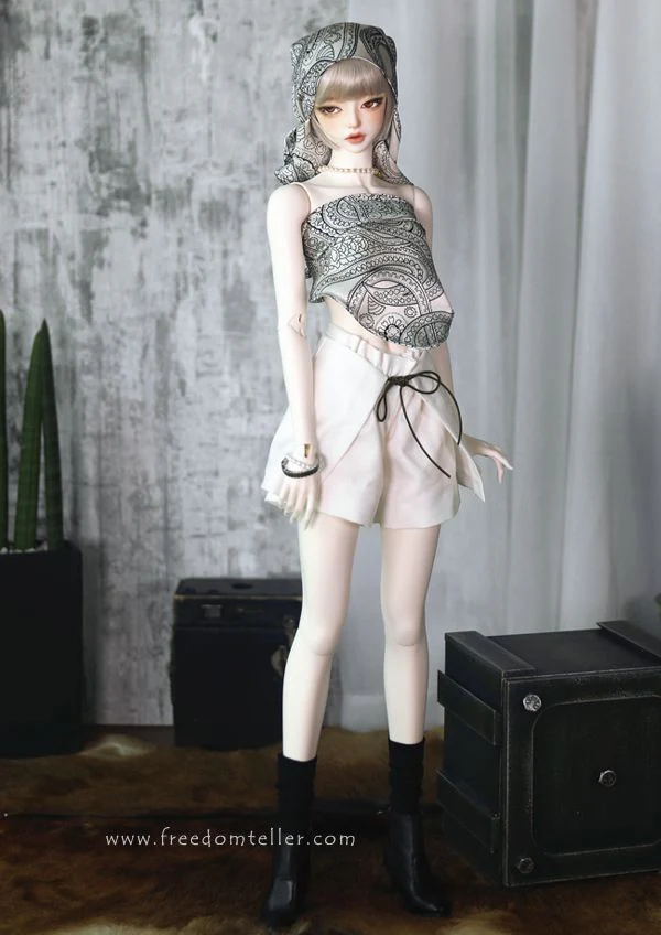 Shorts (w/wrap skirt) Lemon White: 58cm&64cm [Limited quantity] | PREORDER | OUTFIT - Image 4