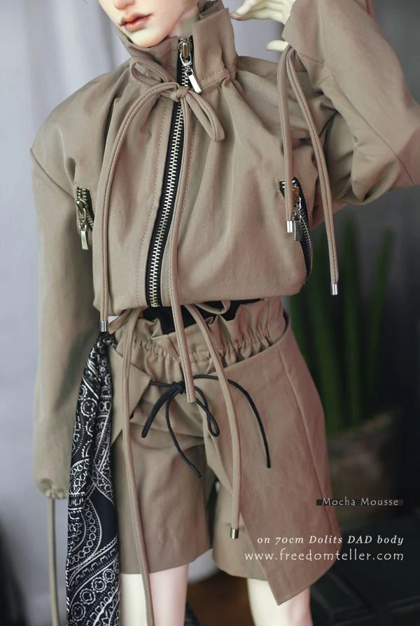 Shorts (w/wrap skirt) Mocha Mousse: 70cm [Limited quantity] | PREORDER | OUTFIT - Image 2