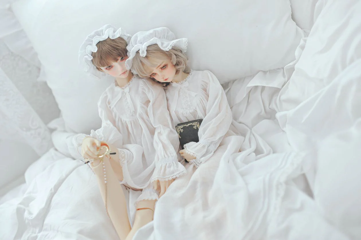 Simple feather Night-gown SD 16 - B set | Preorder | OUTFIT - Image 7