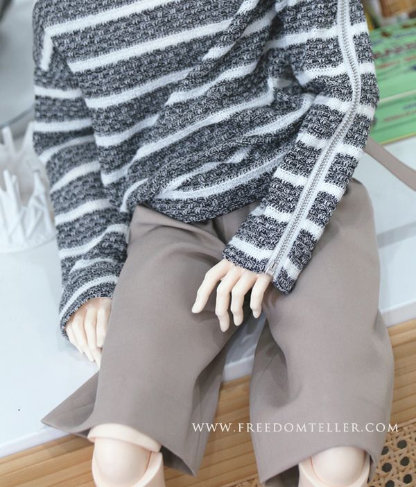 Slacks(Knee Length)_Belted Antique Beige: 75cm&76cm | Preorder | OUTFIT - Image 3
