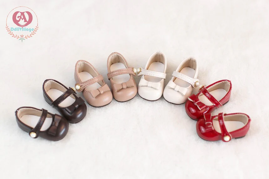 Small Round Toe Leather Shoes【21cm】White | Preorder | SHOES - Image 3