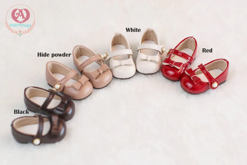 Small Round Toe Leather Shoes【21cm】White | Preorder | SHOES - Image 4