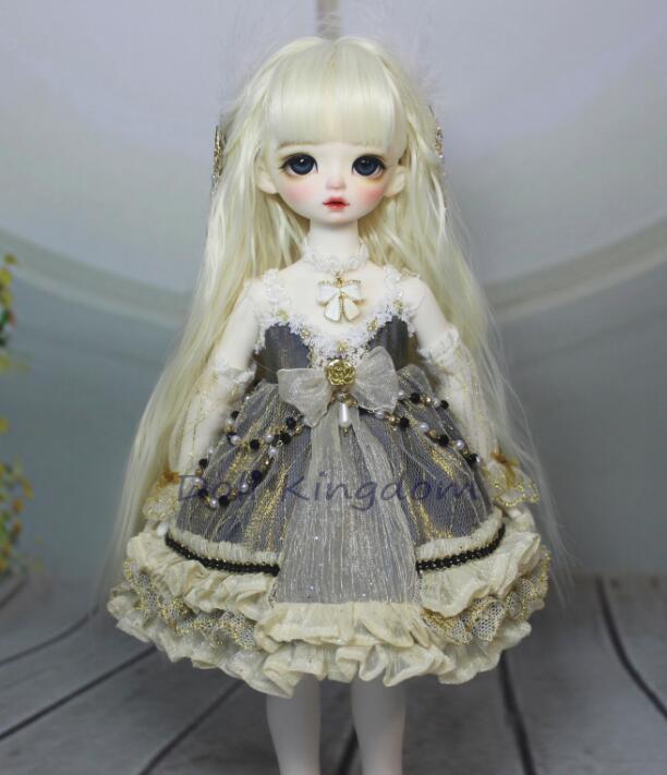 Sparkly Dress Gold (30cm/YoSD) | Item in Stock | OUTFIT - Image 2