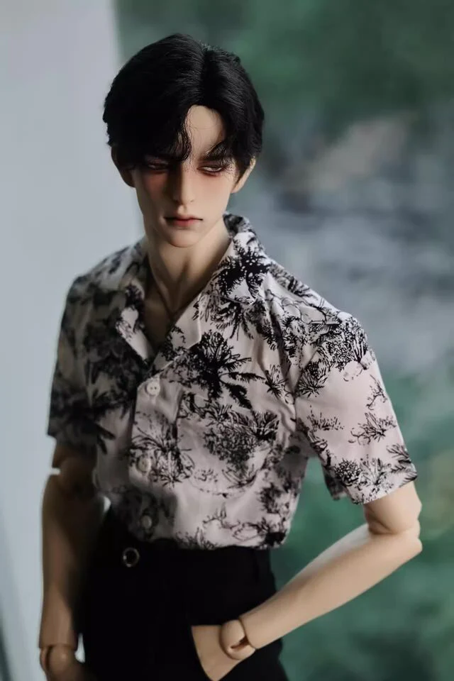 Summer short sleeved floral shirts Black [Limited time] | Preorder | OUTFIT - Image 4