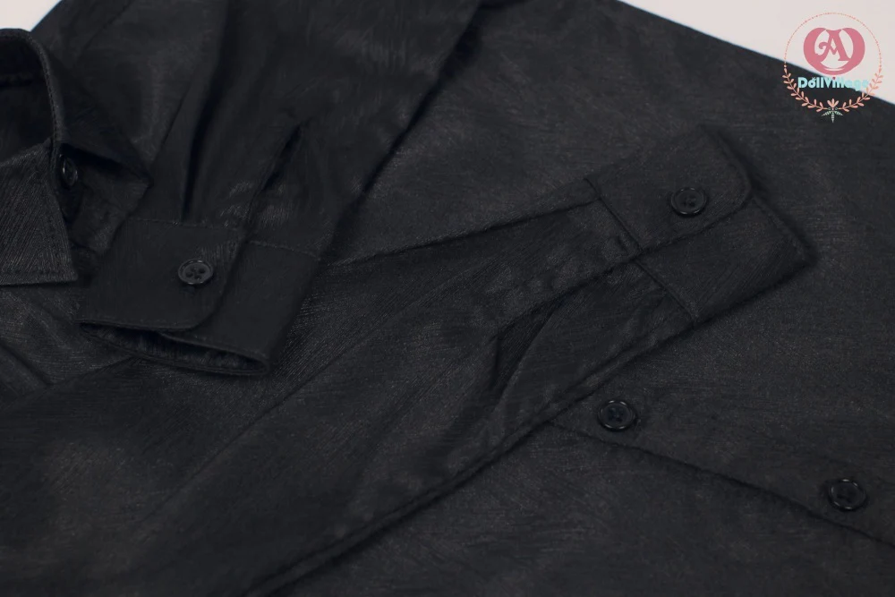 Textured Shirt -Black［75] | Preorder | OUTFIT - Image 12