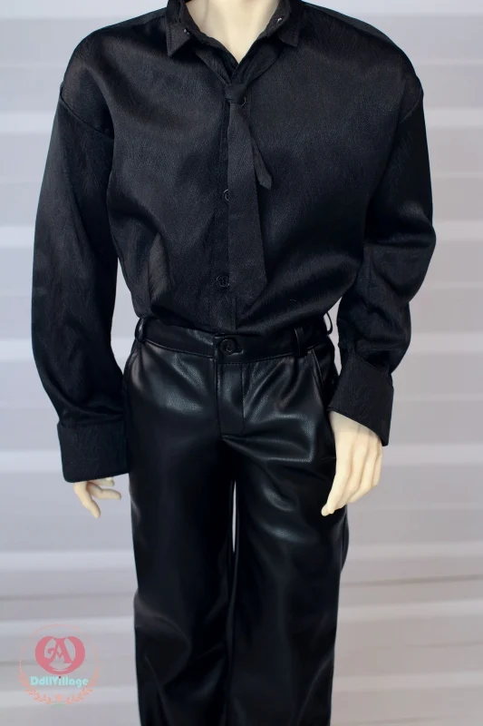 Textured Shirt -Black［75] | Preorder | OUTFIT - Image 4