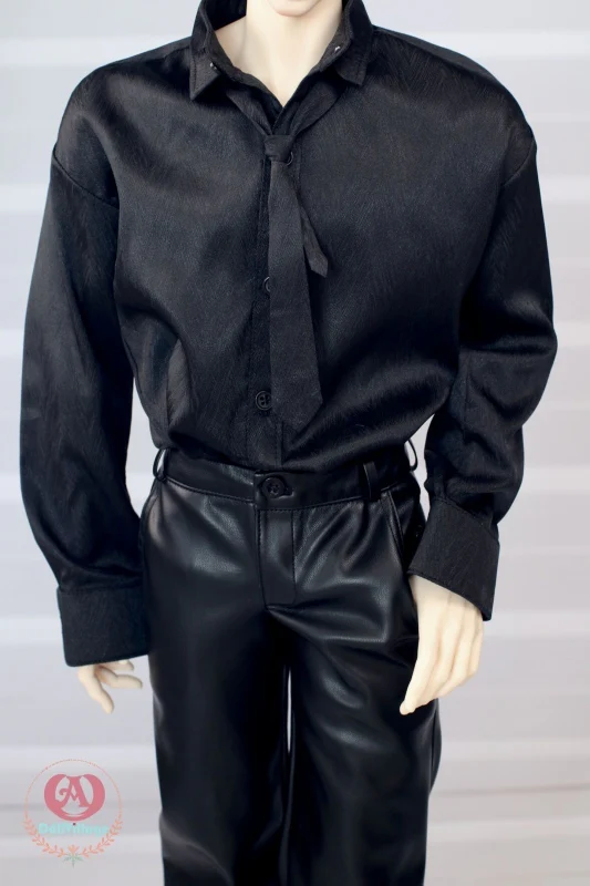 Textured Shirt -Black［75] | Preorder | OUTFIT - Image 6
