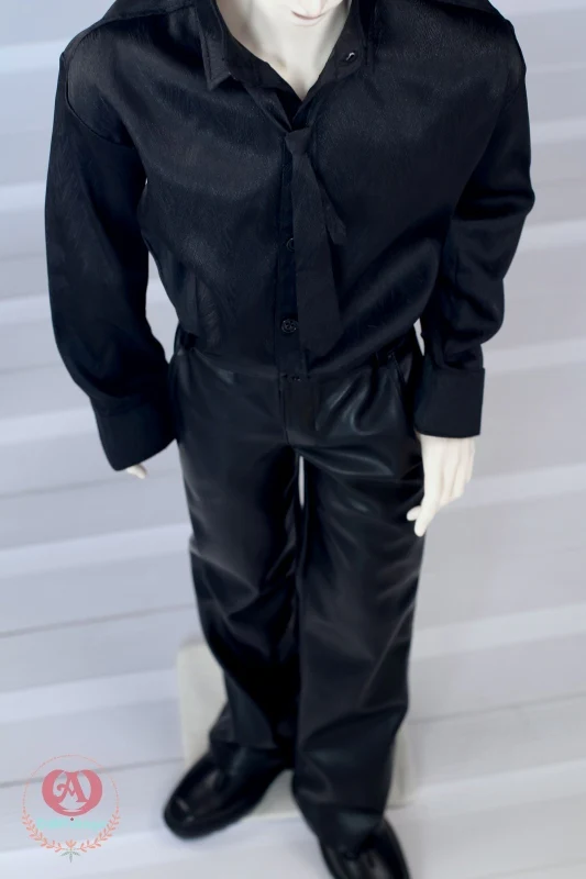 Textured Shirt -Black［75] | Preorder | OUTFIT - Image 7