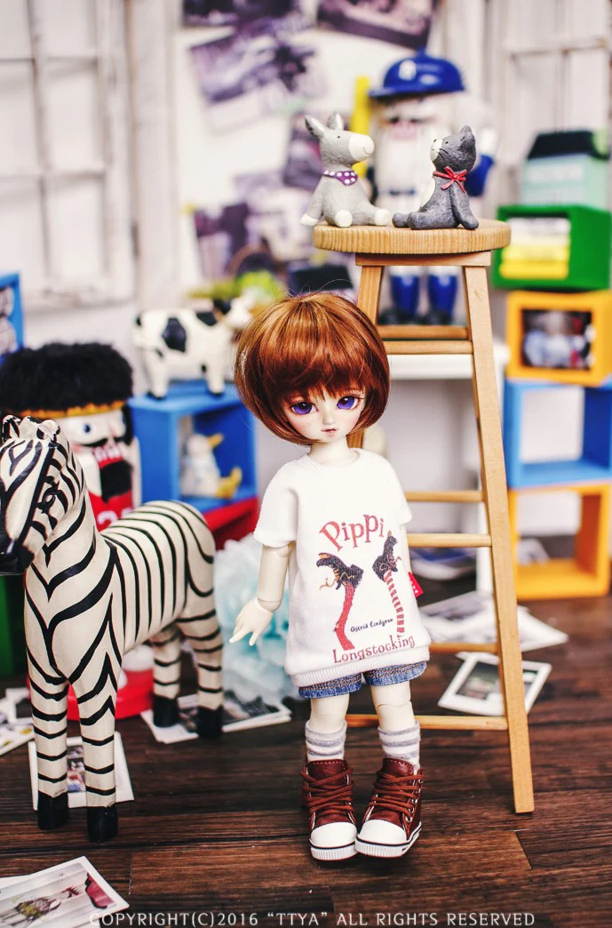 USD Pippi Long T shirt - White  | Preorder | OUTFIT - Image 4