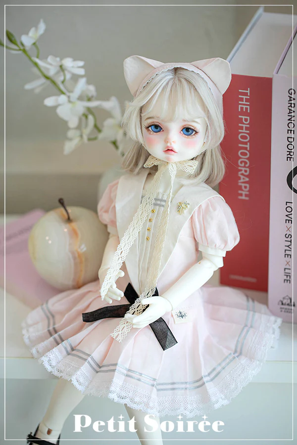Vintage Sailor Dress (for MSD): Cream + Black collar | PREORDER | OUTFIT - Image 11