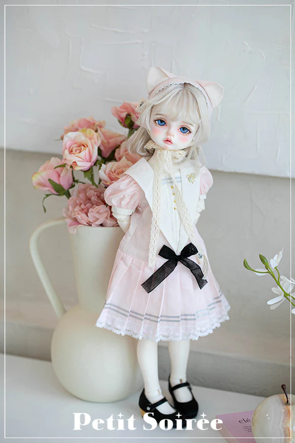 Vintage Sailor Dress (for MSD): Cream + Black collar | PREORDER | OUTFIT - Image 13