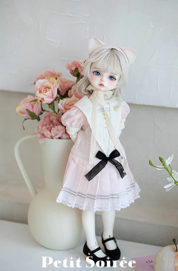 Vintage Sailor Dress (for MSD): Pink | PREORDER | OUTFIT