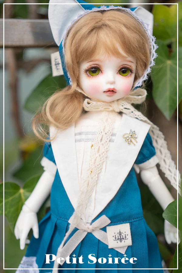 Vintage Sailor Dress (for USD): Cream + Black collar | PREORDER | OUTFIT - Image 8