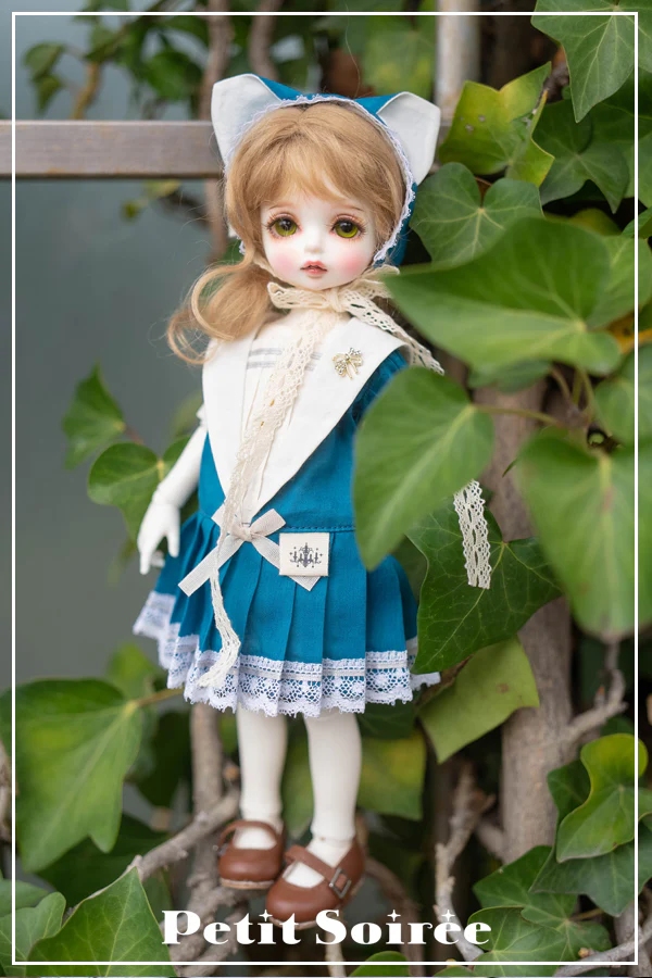 Vintage Sailor Dress (for USD): Cream + Black collar | PREORDER | OUTFIT - Image 9