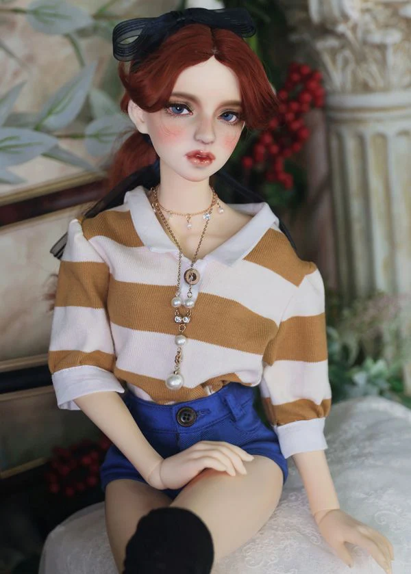 Wide Stripe T (w/collar) -Mustard Yellow/ SD16 | Preorder | OUTFIT - Image 3